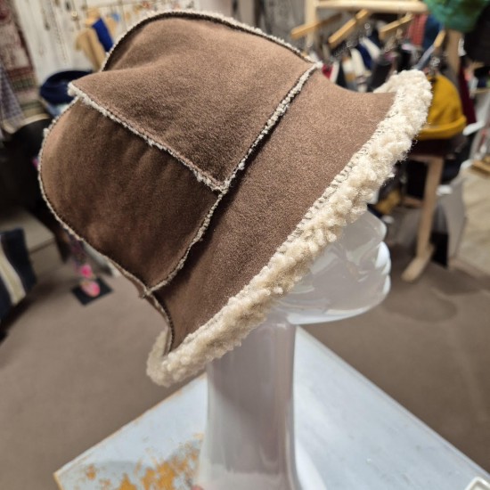 Shearling Cloche Hat by...