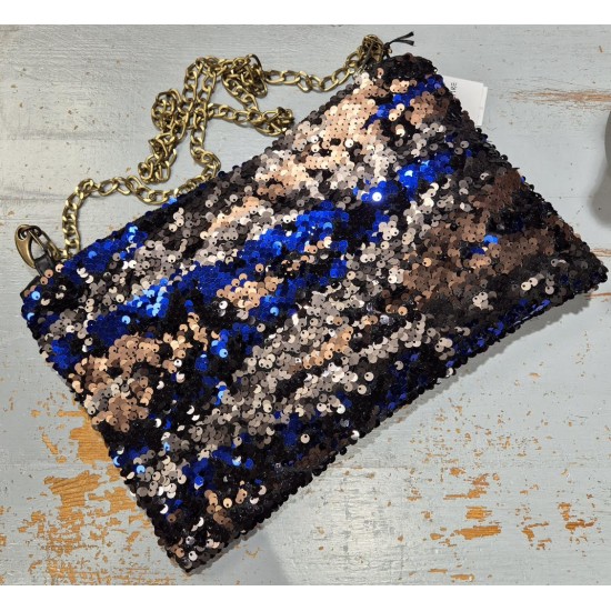 Pochette Sequins Zebra...