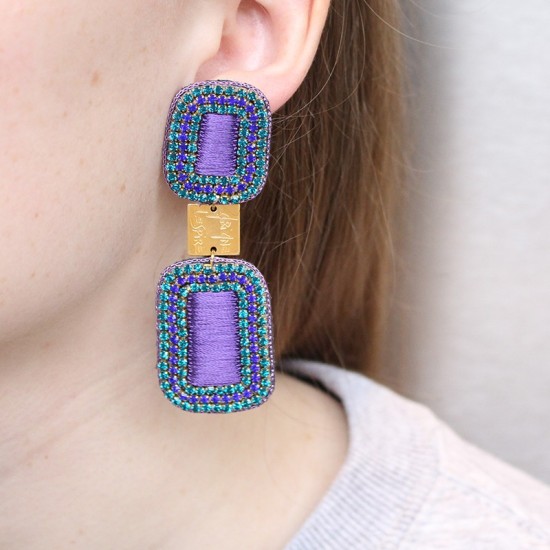 Boucles d'Oreilles Violette...