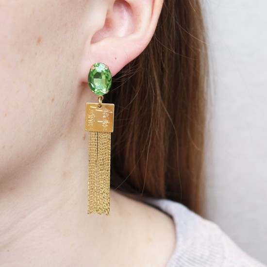 Boucles d'Oreilles Green Ariane Lespire